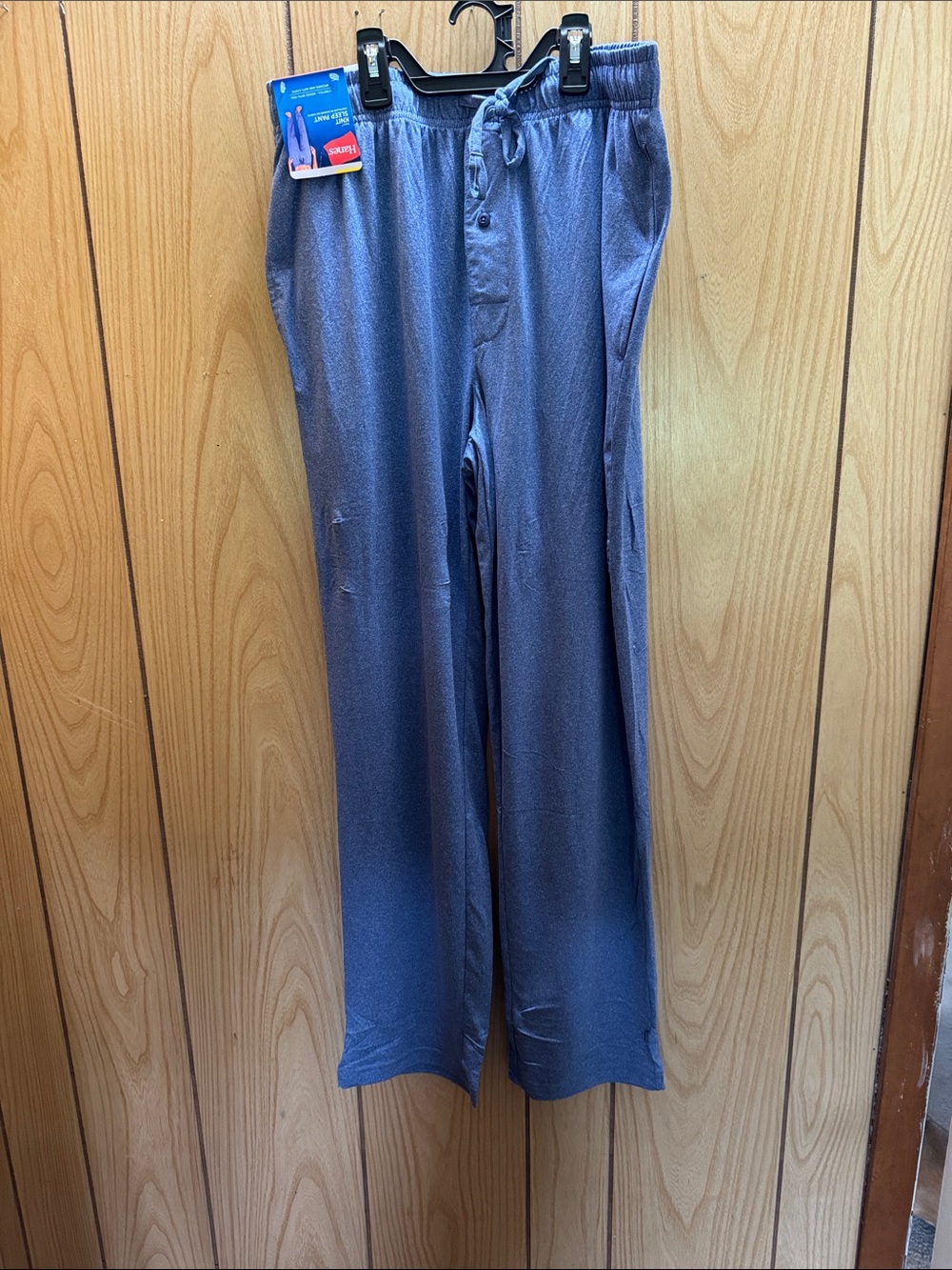 Hanes Blue Heathered Knit‎ Sleep Pants